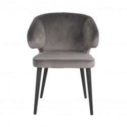 S4497 STONE VELVET RICHMOND krzesło INDIGO STONE - welur