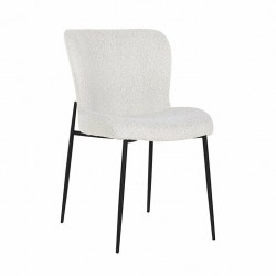 S4509 WHITE BOUCLÉ RICHMOND krzesło DARBY bouclé