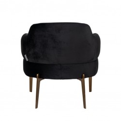 S4558 FR ANTRACIET RICHMOND fotel VENUS czarny - trudnopalny