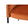 85679 KARE krzesło ALEXIA Velvet pomarańczowe