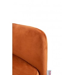 85679 KARE krzesło ALEXIA Velvet pomarańczowe