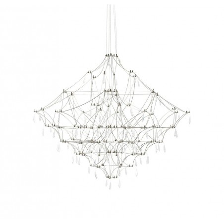 MSE1501100125  Lampa wisząca CONSTELATION 77 - LED, stal szczotkowana