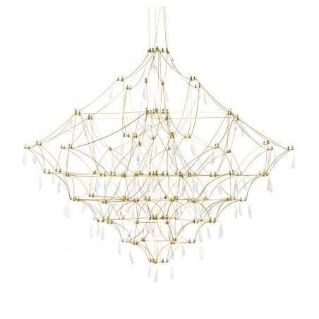 MSE1501100126  Lampa wisząca CONSTELATION 120 GOLD - LED, stal szczotkowana