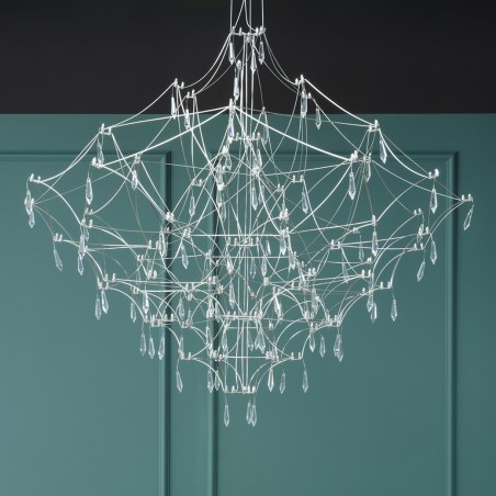 MSE1501100127  Lampa wisząca CONSTELATION 100 GOLD - LED, stal szczotkowana