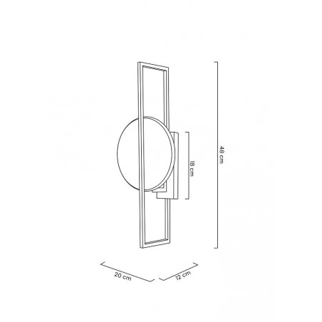 MSE1501100144 MOOSEE lampa ścienna TROYA złota