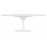 KH1501100126 Stół TULIP ELLIPSE MARBLE CARRARA biały - blat owalny marmurowy, metal