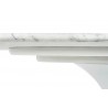 KH1501100126 Stół TULIP ELLIPSE MARBLE CARRARA biały - blat owalny marmurowy, metal