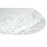 KH1501100126 Stół TULIP ELLIPSE MARBLE CARRARA biały - blat owalny marmurowy, metal