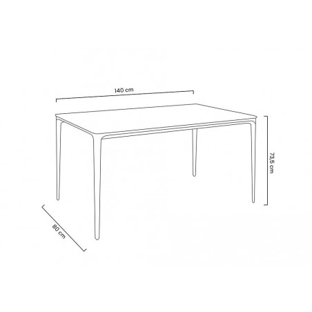 KH1501100159 Stół SLIM 140 biały