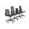 KH501100208 Fotel biurowy AERON PRESTIGE PLUS czarny - skóra naturalna, aluminium