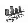 KH501100208 Fotel biurowy AERON PRESTIGE PLUS czarny - skóra naturalna, aluminium