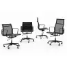 KH501100208 Fotel biurowy AERON PRESTIGE PLUS czarny - skóra naturalna, aluminium