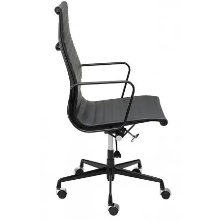 KH501100208 Fotel biurowy AERON PRESTIGE PLUS czarny - skóra naturalna, aluminium