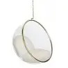 JH200.56 GOLD Fotel wiszący BUBBLE GOLD VELVET poduszka beżowa