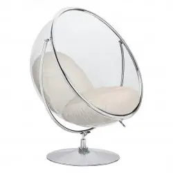 JH200-2.56 Fotel BUBBLE STAND 2 VELVET poduszka beżowa