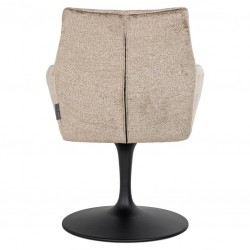 S4728 TAUPE CHENILLE RICHMOND krzesło obrotowe MARLON ciemnobeżowe