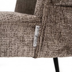 S4745 STONE CHENILLE RICHMOND krzesło STELLA brązowe