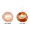 MSE1501100425 MOOSEE lampa wisząca FUSION 40 miedziana  - akryl