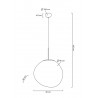 MSE1501100425 MOOSEE lampa wisząca FUSION 40 miedziana  - akryl