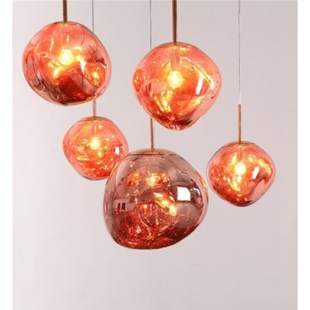 MSE1501100425 MOOSEE lampa wisząca FUSION 40 miedziana  - akryl