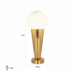 -LB-0174 RICHMOND lampa stołowa CONE złota