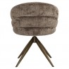 S4754 STONE CHENILLE RICHMOND krzesło obrotowe ZENDAYA         brązowe