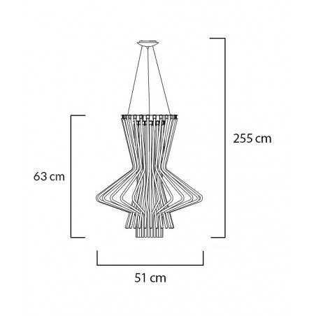 966S1.GREY Lampa wisząca STRAW szara - stal węglowa