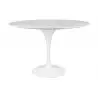 GT-09M.FI120 Stół TULIP MARBLE 120 CARRARA biały - blat okrągły marmurowy, metal