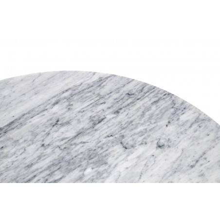 GT-09M.FI120 Stół TULIP MARBLE 120 CARRARA biały - blat okrągły marmurowy, metal