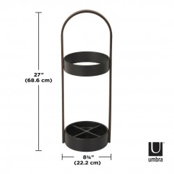 320240-048 UMBRA stojak na parasolki BELLWOOD czarny orzech