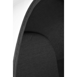 JH-069.BLACK Fotel OVALIA biało-czarny - włókno szklane