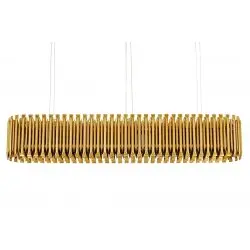 1162.S2 Lampa wisząca GALLIANO LONG ciemne złoto - aluminium, stal węglowa