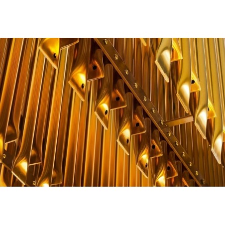 1162.S2 Lampa wisząca GALLIANO LONG ciemne złoto - aluminium, stal węglowa