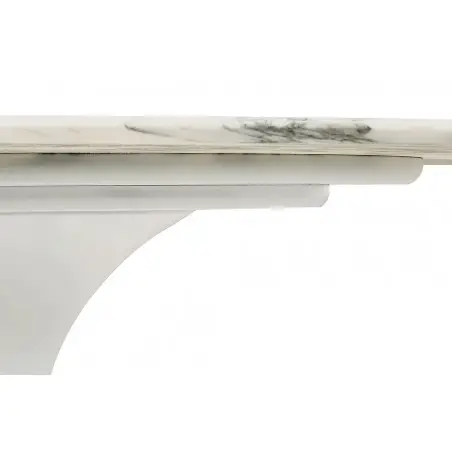 RT-335V.ARABESCATO Stół TULIP ELLIPSE MARBLE ARABESCATO - biały - blat owalny marmurowy, metal