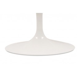 RT-335V.ARABESCATO  Stół TULIP ELLIPSE MARBLE ARABESCATO  - biały - blat owalny marmurowy, metal