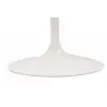 RT-335V.ARABESCATO Stół TULIP ELLIPSE MARBLE ARABESCATO - biały - blat owalny marmurowy, metal