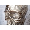 38383 INVICTA dekoracja ścienna SKULL srebrna 