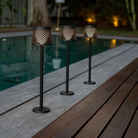 LUMGRE080NXSWNW NEW GARDEN lampa ogrodowa GRETA SOLAR NEGRO 5in1 czarna