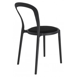 PP-13A.BLACK Krzesło SLIM czarne - polipropylen, tkanina