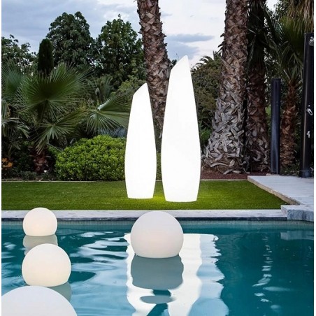 LUMFD140WLNW NEW GARDEN lampa ogrodowa FREDO 140 BATTERY biała