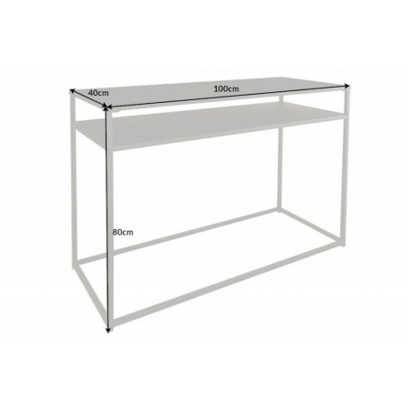 41581 INVICTA konsola DURE STELL 100cm czarna