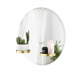 1015728-104 UMBRA lustro ścienne PERCH 60 cm mosiężne