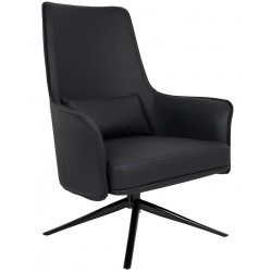 MSE011000338 Fotel VICTOR czarny PU