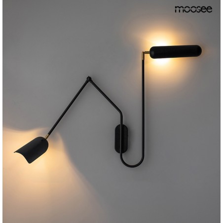 MSE010100297 MOOSEE lampa ścienna TENTA czarna