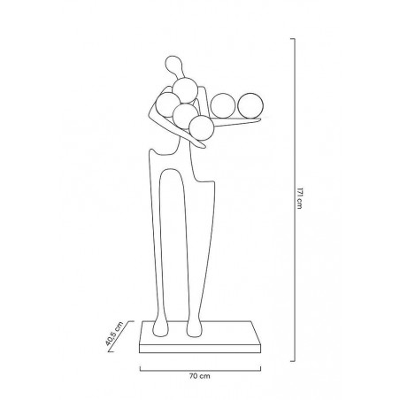 MSE010100381 MOOSEE lampa podłogowa HUMAN DREAMER czarna
