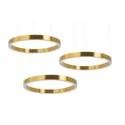 MSE0000606060 Lampa wisząca RING 60 + 60 + 60 złota na jednej podsufitce