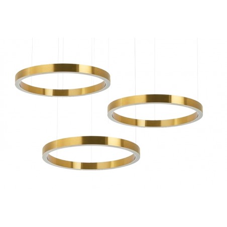 MSE0000606060 Lampa wisząca RING 60 + 60 + 60 złota na jednej podsufitce