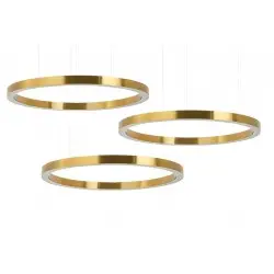 MSE0100100100 Lampa wisząca RING 100 + 100 + 100 złota na jednej podsufitce