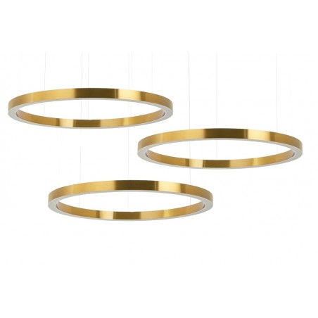 MSE0100100100 Lampa wisząca RING 100 + 100 + 100 złota na jednej podsufitce