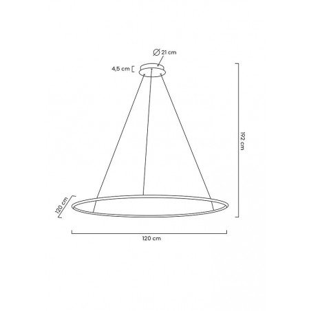 MSE1501100159 MOOSEE lampa wisząca RING SLIM 120 złota